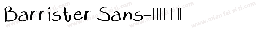 Barrister Sans字体转换